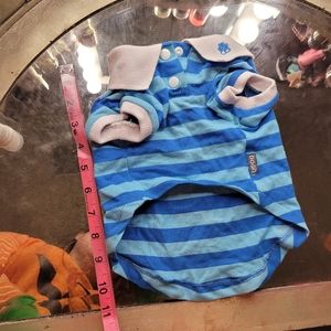 Small dog striped polo